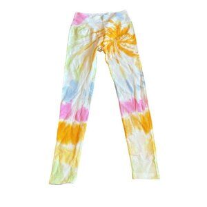 Spiritual Gangster Love Sculpt High Waist Leggings Tie Dye Bold Med Large NWT